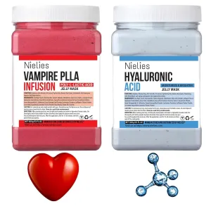 Vampire   Hyaluronic Acid Jelly Mask, Facial Skin Care- Hydrojelly mask, Jelly Mask For Facials, Face Mask For Instant Hydration, Vegan Peel Off Face Mask, For Nourishing and Anti-Aging