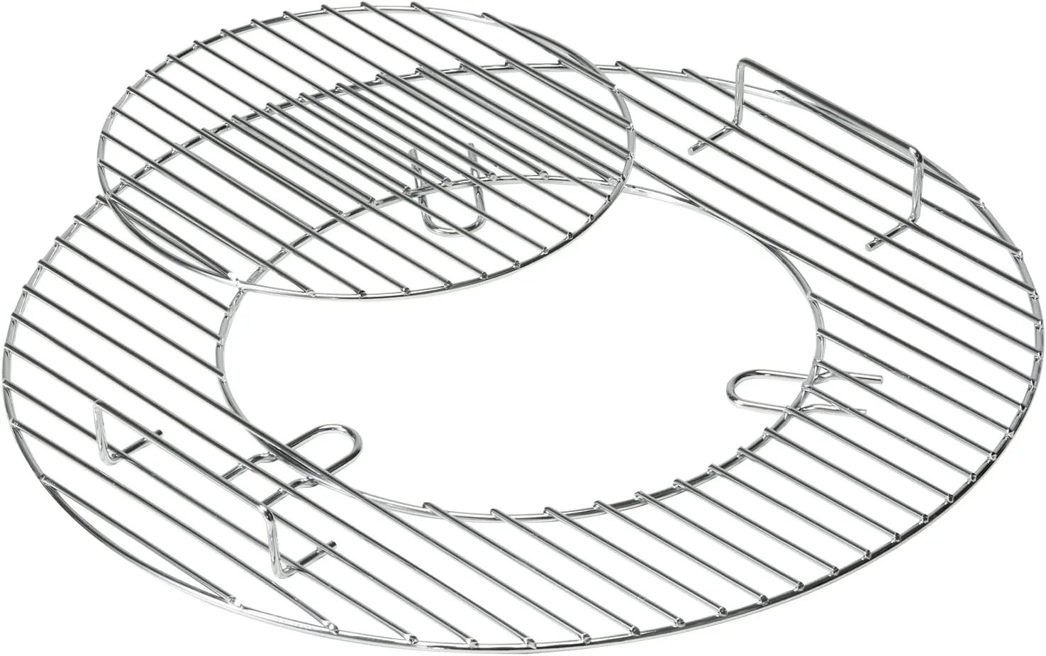 VEVOR 21 inch Round Stainless Steel Grates for 22 inch Kettle, Performer, Charcoal Grill Replacement Parts for Outdoor Cooking, Barbecue Camping, Picnic, Backyard, Silver, 22inch