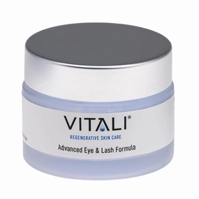 Vitali Advanced Eye & Lash Formula: Premium Age Reducing Copper Peptide Skincare for Longer Lashes and Fuller Eyebrows, Reduces Dark Circles and Puffy Eyes - 2 oz.
