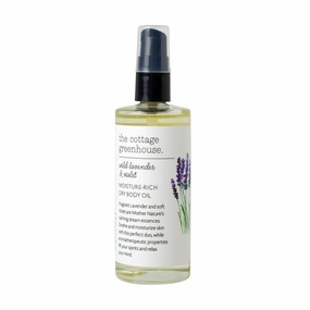 Wild Lavender & Violet Dry Body Oil, 4 fl oz, Women’s Body Oil, Scented Body Oil, Moisturizing Body Oil, Dry Body Oil for Women, Vegan, Gluten-Free, Paraben Free