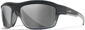 Wiley X WX Ozone Anti-Fog Increased Air Flow Gasket Sunglasses, Safety Glasses for Men and Women, UV Eye Protection for Outdoor, Fishing, and Biking Charcoal to Grey Frames, Silver Flash Lenses