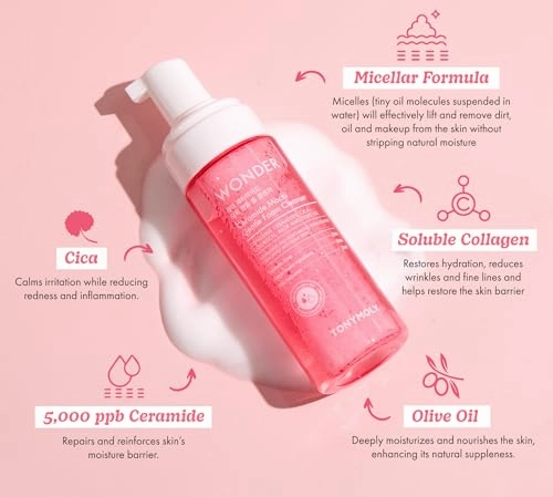 Wonder Ceramide Mochi Gentle Micellar Foam Cleanser