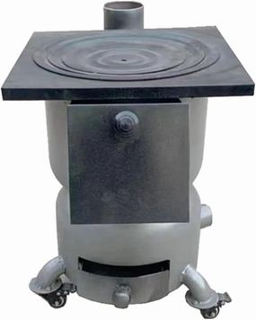 Wood Burning Stove, Firewood Heating Stove, Cold Rolled Steel,Fixed Bracket/Movable Universal Wheel/Extended Side Plate,for 2 to 3 People Outdoor Picnic,Camping, Travel
