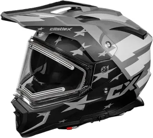 X CX200 Liberty Dual Sport Electric Snow Helmet (Matte Charcoal - X-Large)